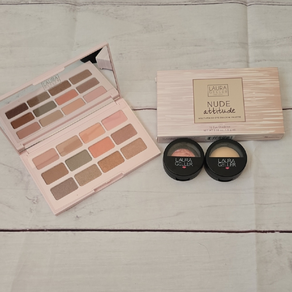 Laura Geller Nude Attitude Eyeshadow Palette with Blush